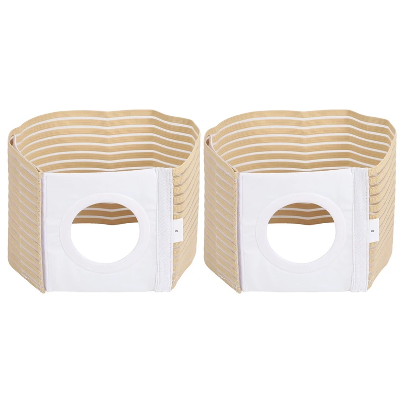 

2X Ostomy Abdominal Belt Waist Support Wear On The Abdominal Stoma To Fix Bag And Prevent Parastomal Hernia (S)