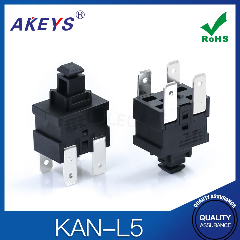 CD2001 Vacuum cleaner switch accessories button Switch Power switch button KAN-L5 4-pin vertical plug