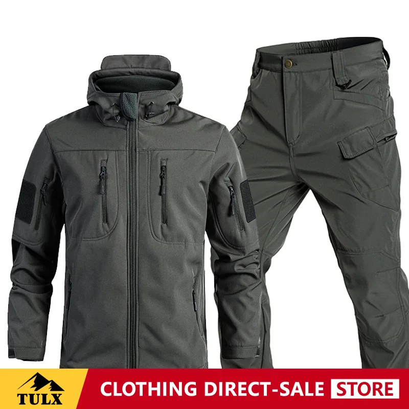 Фото Тактический костюм Soft Shell Assault Suit Beetle: водонепроницаемый, теплый, износостойкий, ветрозащитный, для активного отдыха и альпинизма, утолщенный комплект №3