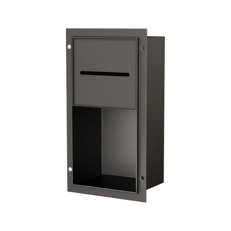 Скрытая ниша для унитаза утопленная полка из нержавеющей стали держатель