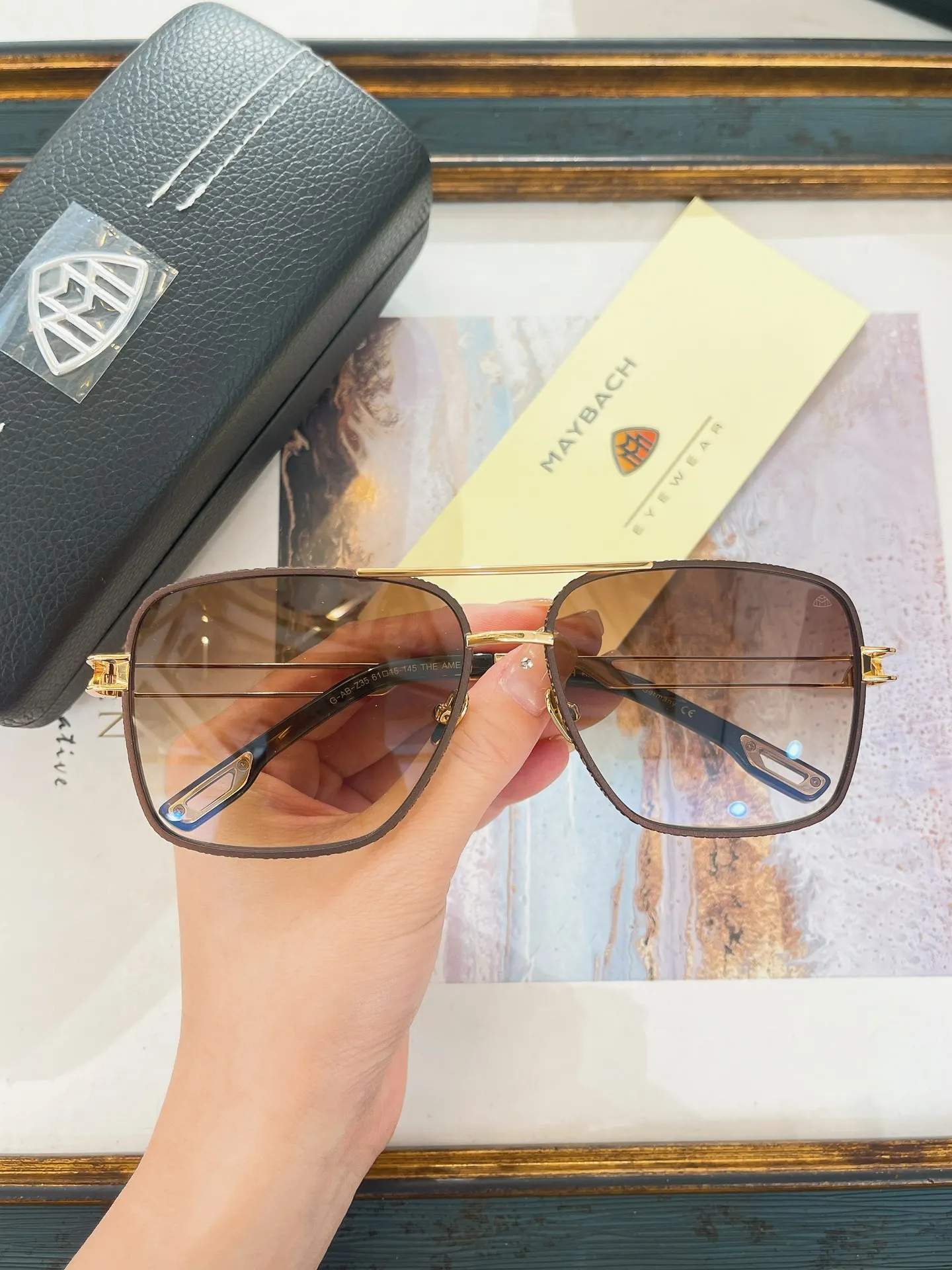 Солнцезащитные очки унисекс Классическая квадратная оправа сплав UV400 для мужчин