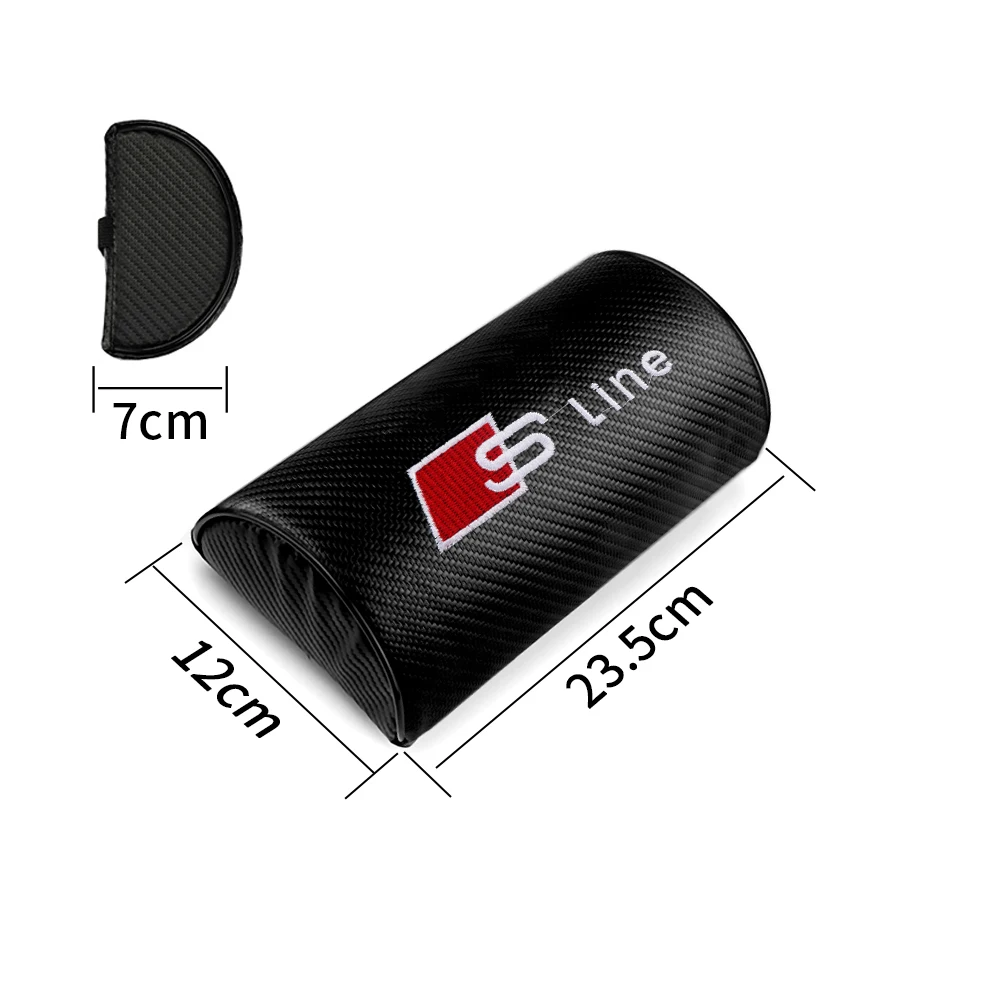 1/2 шт. автомобильный подголовник из углеродного волокна подушка для поддержки