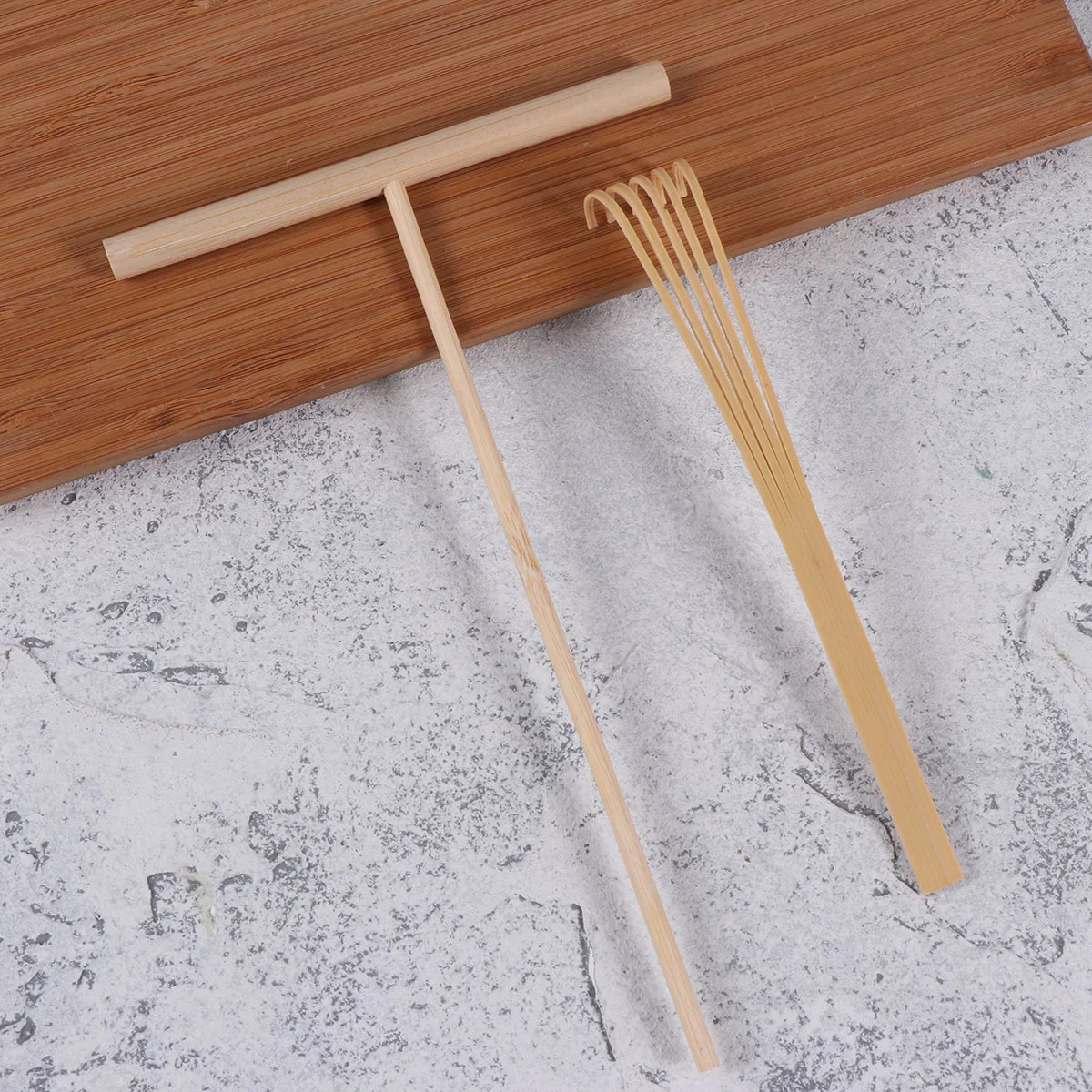 

Garden Rake Zen Mini Sand Accessories Miniature Meditation Bamboo Tools Wooden Japanese Tooth Rakes Tabletop Five Tray Sandbox