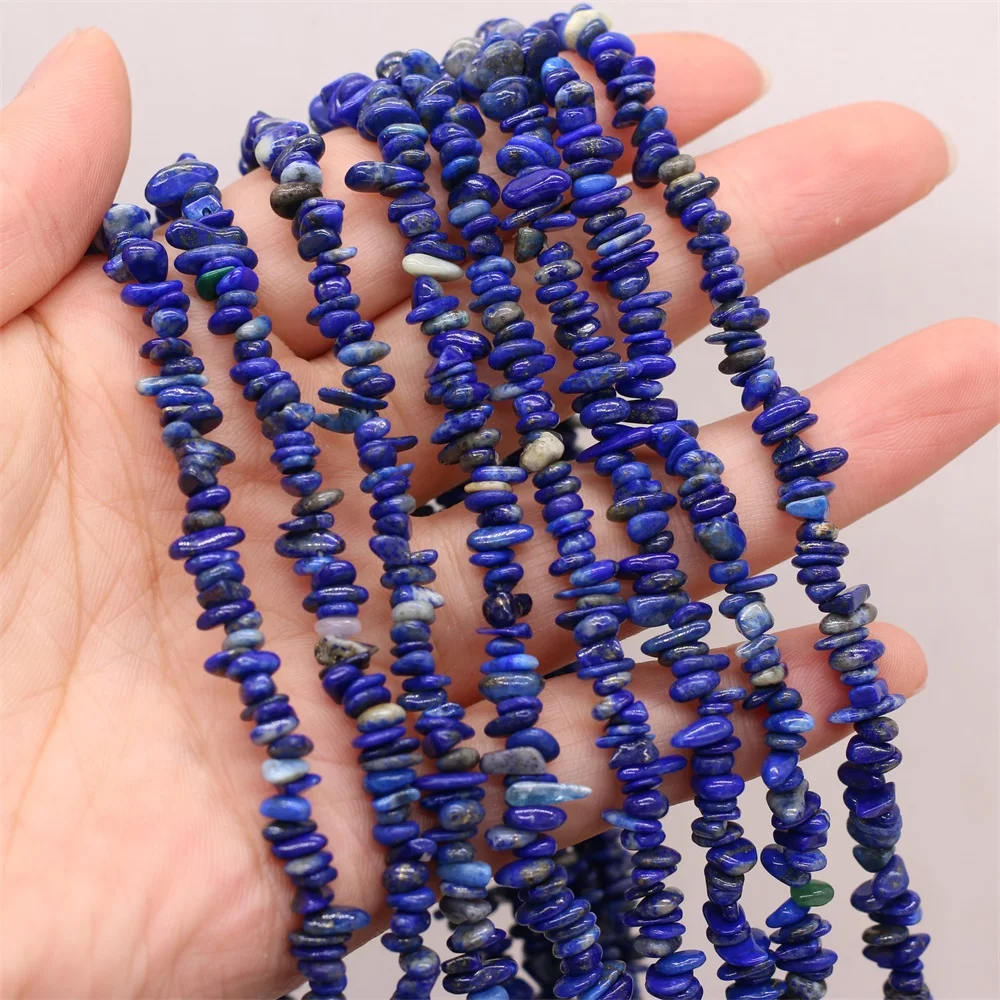 

3-6mm Natural Irregular Shape Freeform Chip Stone Beads Lapis lazuli Beads For Jewelry Making DIY Bracelet Necklace 15" Strand
