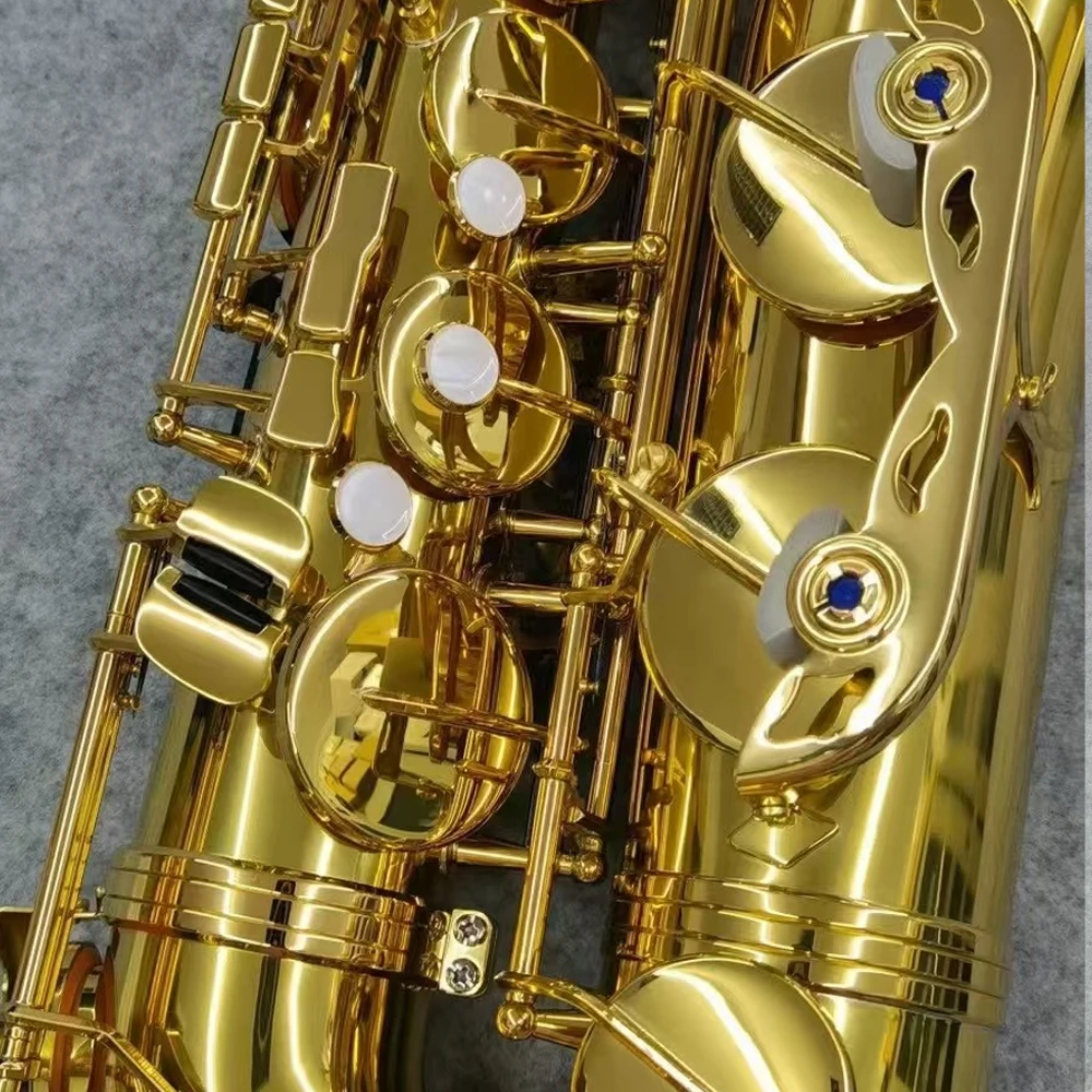 Юпитер Тенор-саксофон JTS-700Q Лакированное золото Латунь Bb Инструмент с