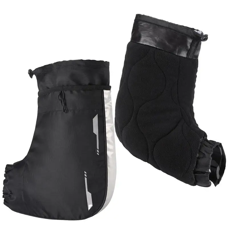 

Snowmobile Handlebar Mitts 1 Pair Waterproof Motorcycle Gloves Windproof Cycling Gloves With Drawstrings Cold Weather Biking