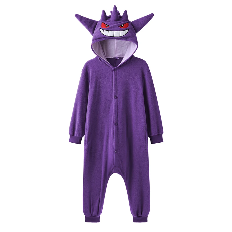 Детский костюм Gengar Snorlax одежда для детей косплей Покемон пика Kigurumis Детская