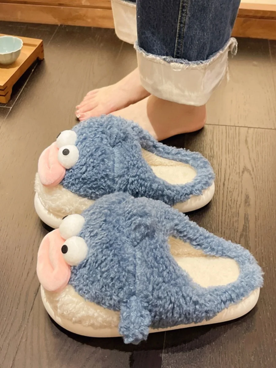 

Тапки женские плюшевые на платформе, зимние Шлепанцы из искусственной кожи, модная Роскошная обувь из флока, в римском стиле, на плоской подошве