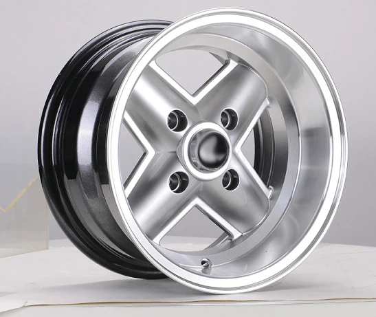 

13x7 inch 4x100/114.3 deep dish car alloy wheels with 4 spoke, negative offset wheel rims