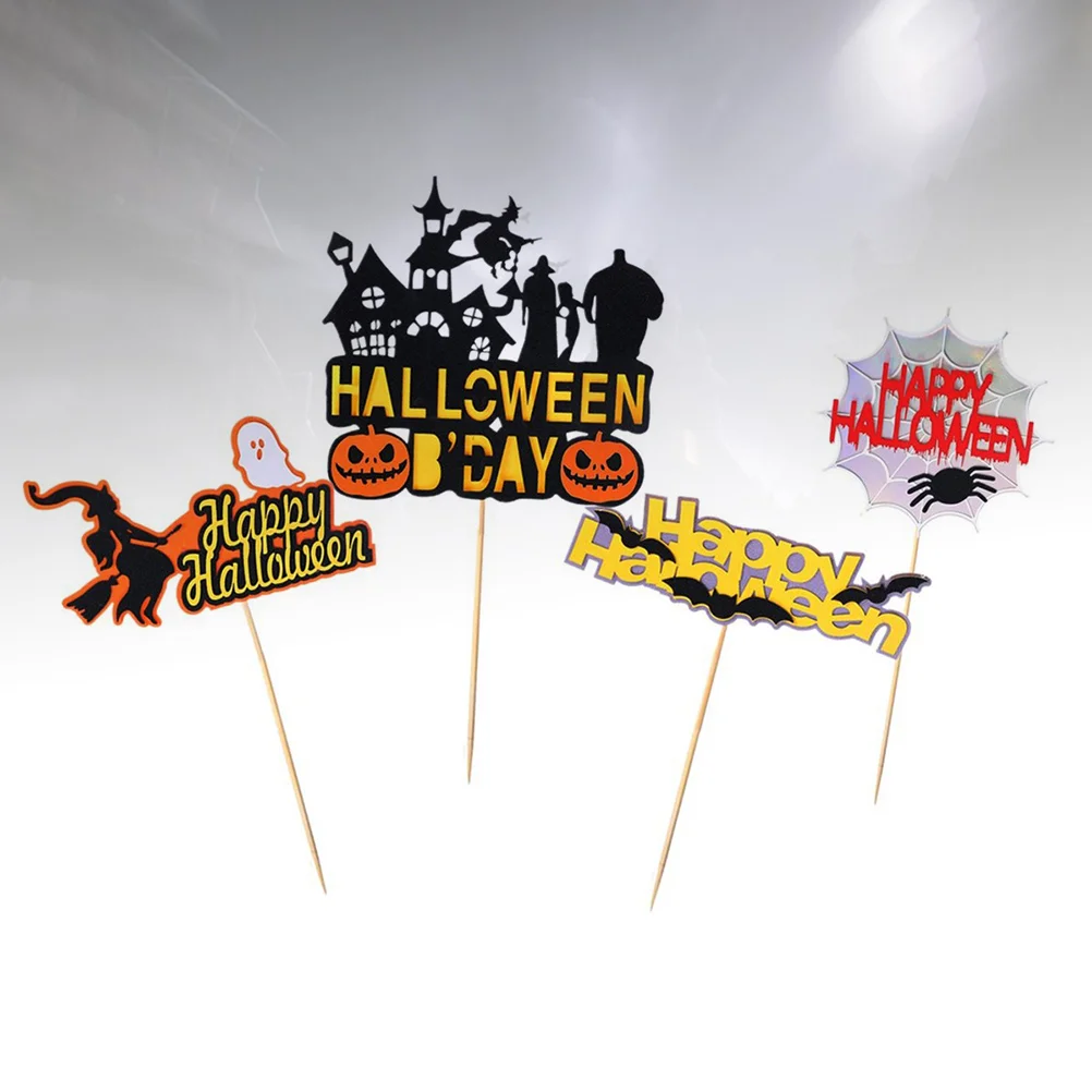 

4Pcs Delicate Paper Creative Portable Cake Decoration for Prom Gathering