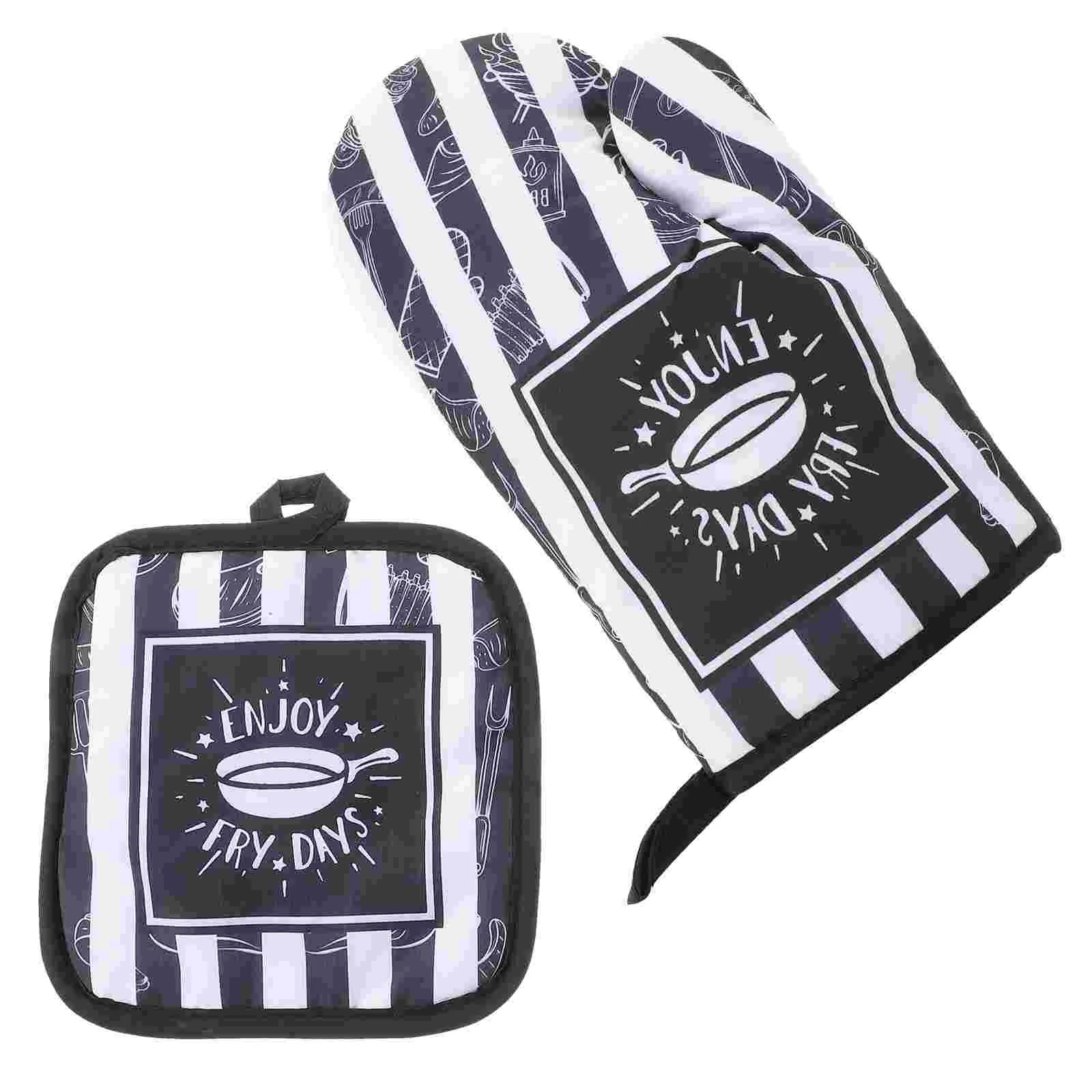 

1 Set Kitchen Oven and Pot Holders Heat Resistant Oven Mitts for Home