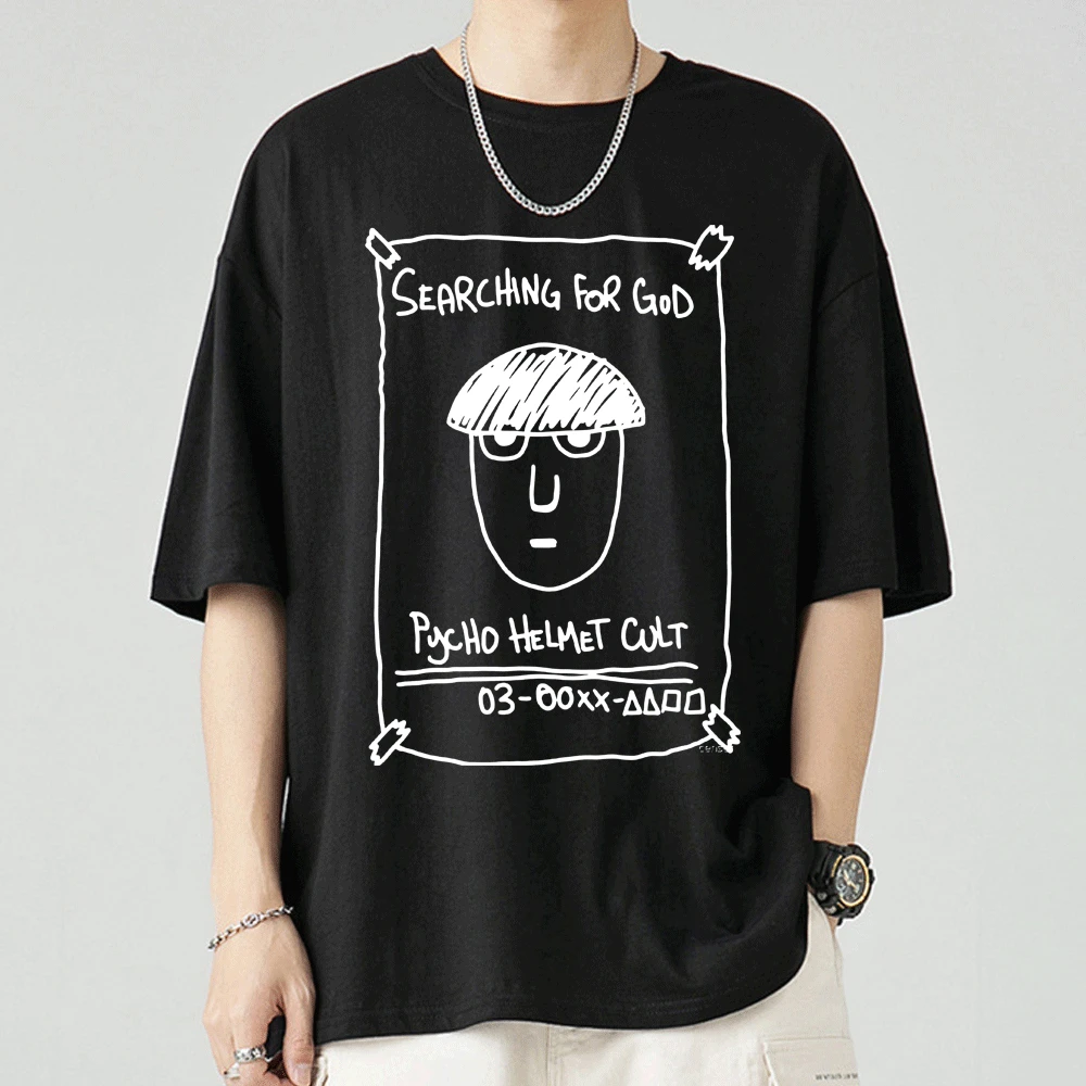 

Mob Psycho 100 Anime T Shirt Shigeo Kageyama Graphics T-Shirts Men Women Clothing Harajuku Manga Casual Tee Shirt Oversize Tops