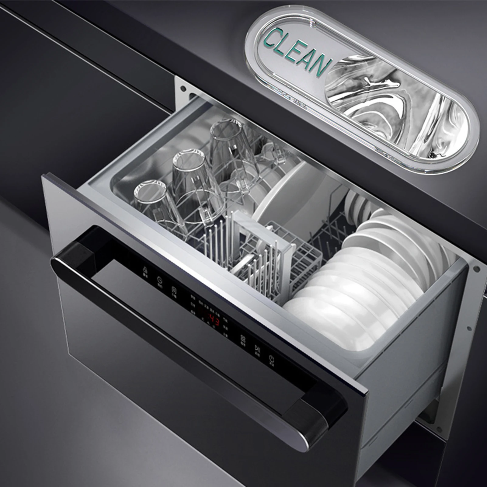 

Чистые грязные знаки, форма для возврата, силиконовая форма, Легко читаемые, чистые и неправильные полезные наклейки для организации и хран...