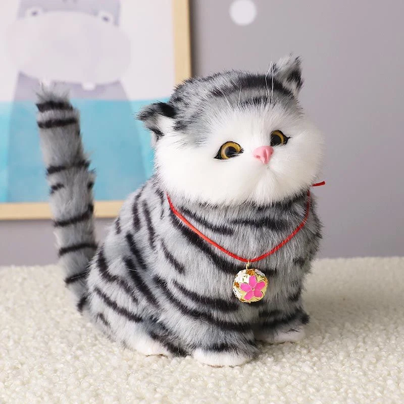 

Имитация кота, кукла, детская игрушка, модель котенка, искусственная кошка, Реалистичная плюшевая кошка, кукла, имитация плюша, искусственный подарок для детей