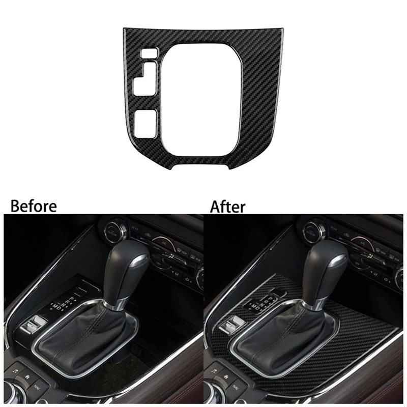 Auto Carbon Fiber Central Gear Panel Control Decal Car Interior Modification for Mazda CX-9 CX9 2016-2020 Left | Автомобили и