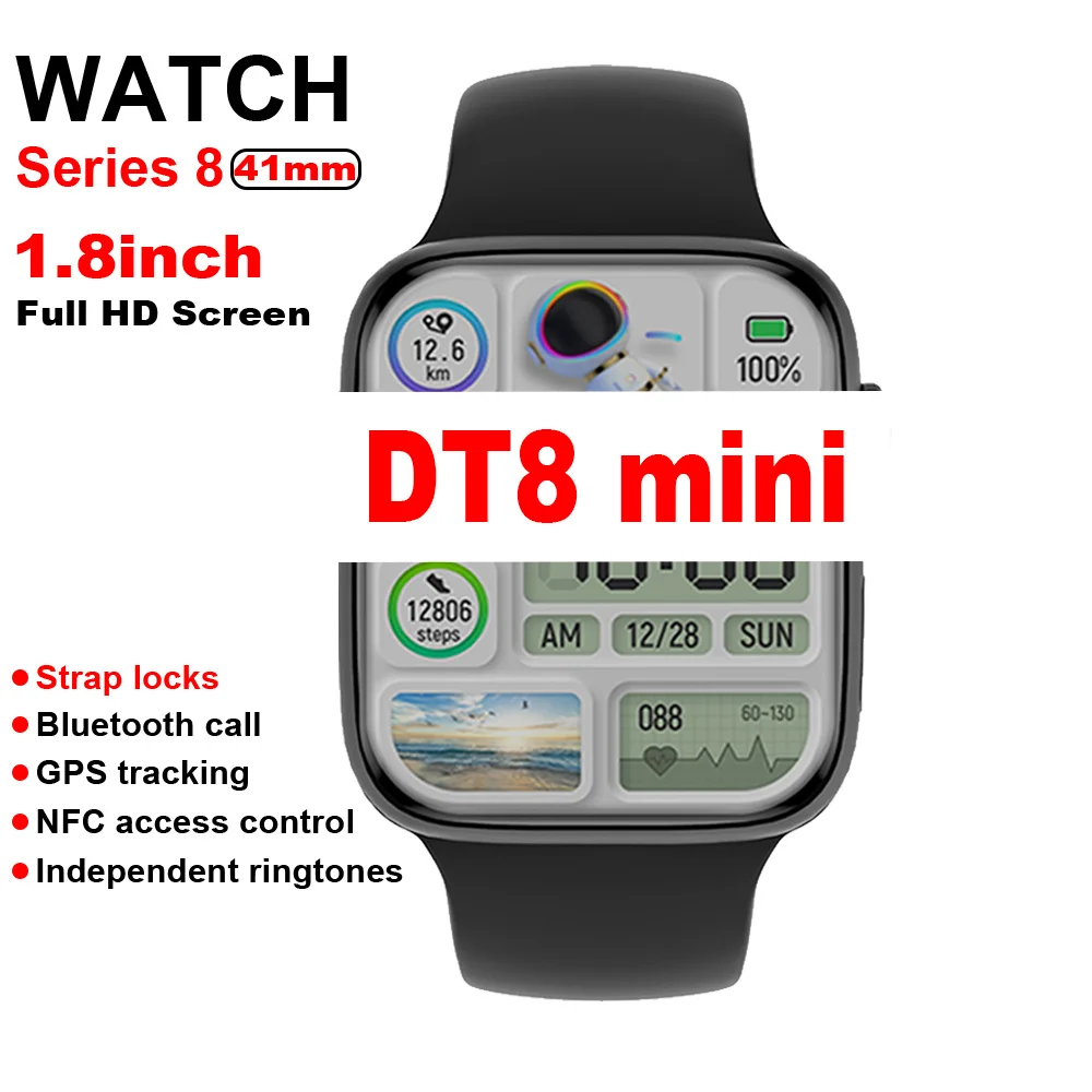 

DT NO.1 Smart Watch for Women DT8 MINI Smart Watch 41mm Bluetooth Call Voice Assistant GPS Tracking Smart Watch Pk HW68 Mini