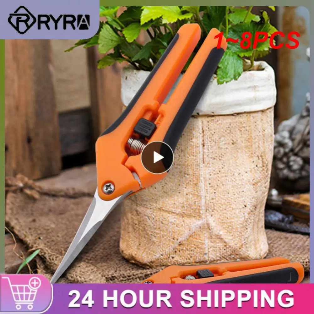 

1~8PCS Garden Tools Secateurs Bonsai Shears Metal Gardening Scissor Pruning Tool Hand Cutter Fruit Picking Weed Household Potted