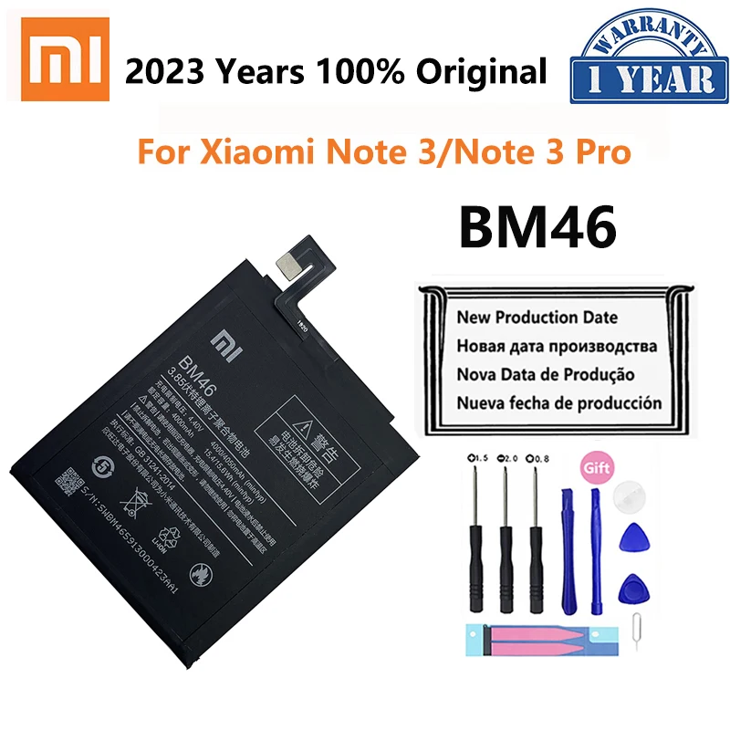 

Аккумулятор BM46 для Xiaomi Redmi Note 3 Note3 Pro/Prime Hongmi, 100% мач