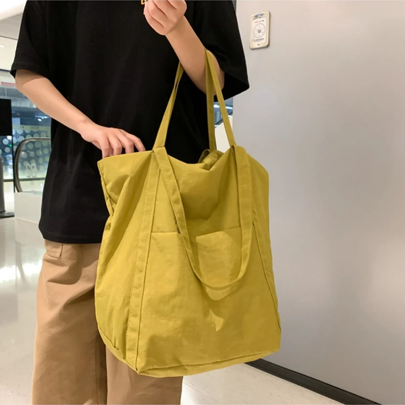 

Корейские холщовые сумки на плечо для женщин и мужчин, модель 2023 года, женская модная сумка-тоут, женские сумки, ручная сумка