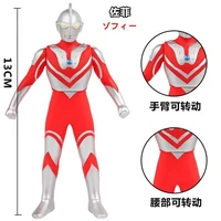 13cm small soft rubber ultraman zoffy original action figures model doll furnishing articles childrens assembly puppets toys