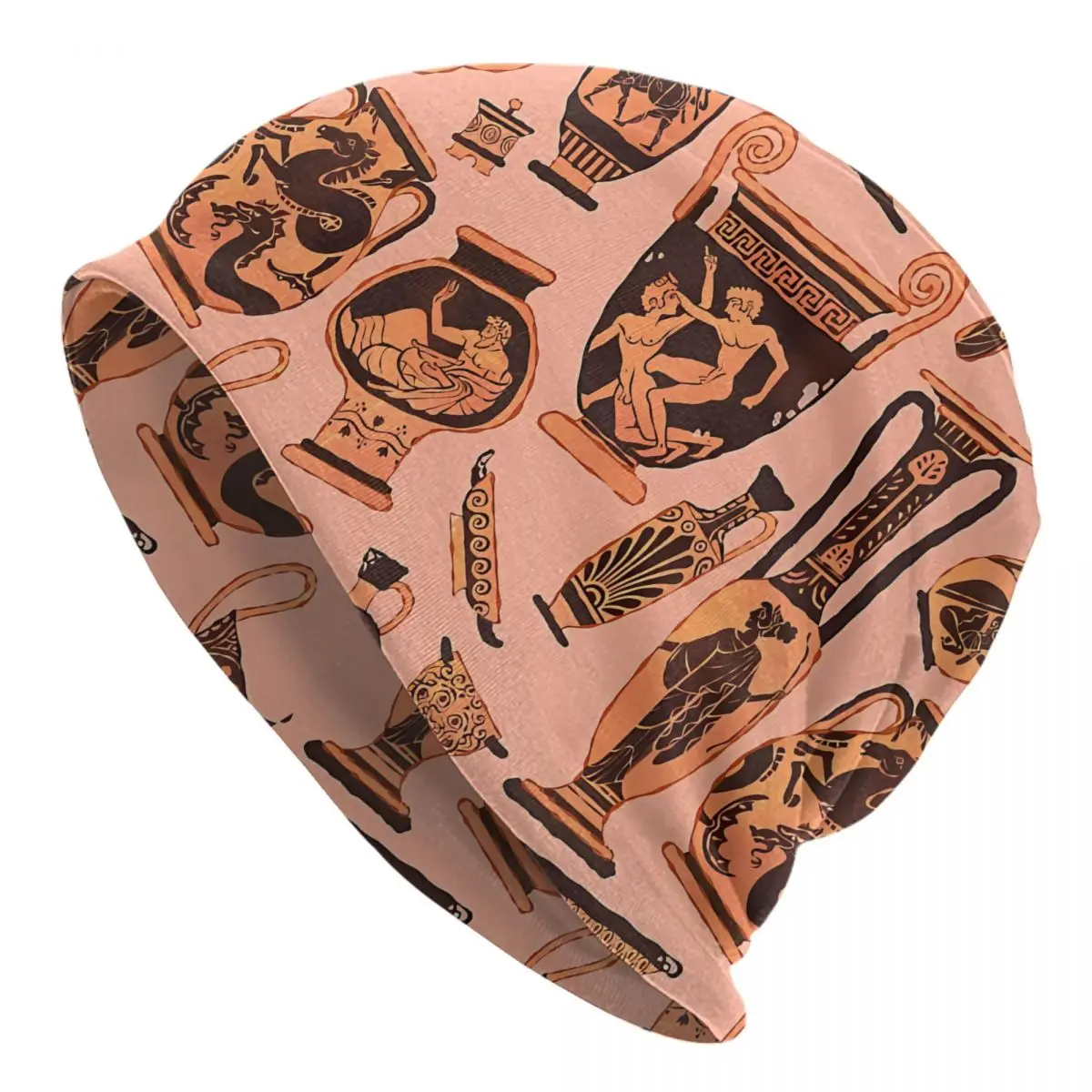 

Ancient Greek Pottery Sport Beanie Caps Skullies Beanies Ski Caps Bonnet Homme Hats