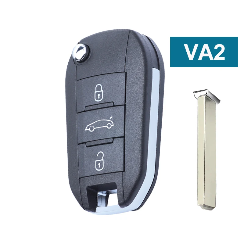 

YOCASTY 433 МГц 4A Чип Flip Дистанционный Складной Автомобильный Ключ HU83 VA2 Лезвие Для Citroen Aircross C3 C4 C5 C6 Для Peugeot 308 4008