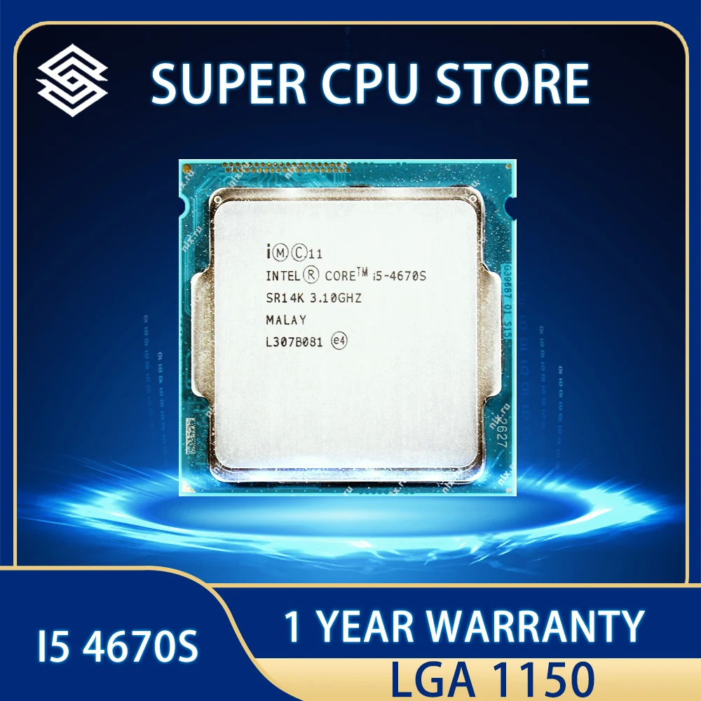 

Intel Core i5 4670S CPU Processor 3.1GHz Quad-Core 6M 65W LGA 1150