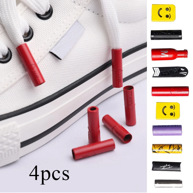 

Shoelaces Head Decorative Shoe Accessories Personality Wild Metal Decorative Head DIY Shoelaces 4pcs Replacement Shoelaces Head