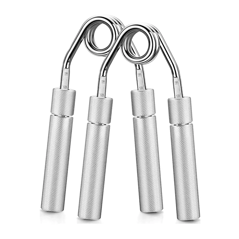 

2Pcs Hand Grip Strength, Metal Grip Strength Trainer No Slip Heavy-Duty With Adjustable Resistance 50-150 Lbs