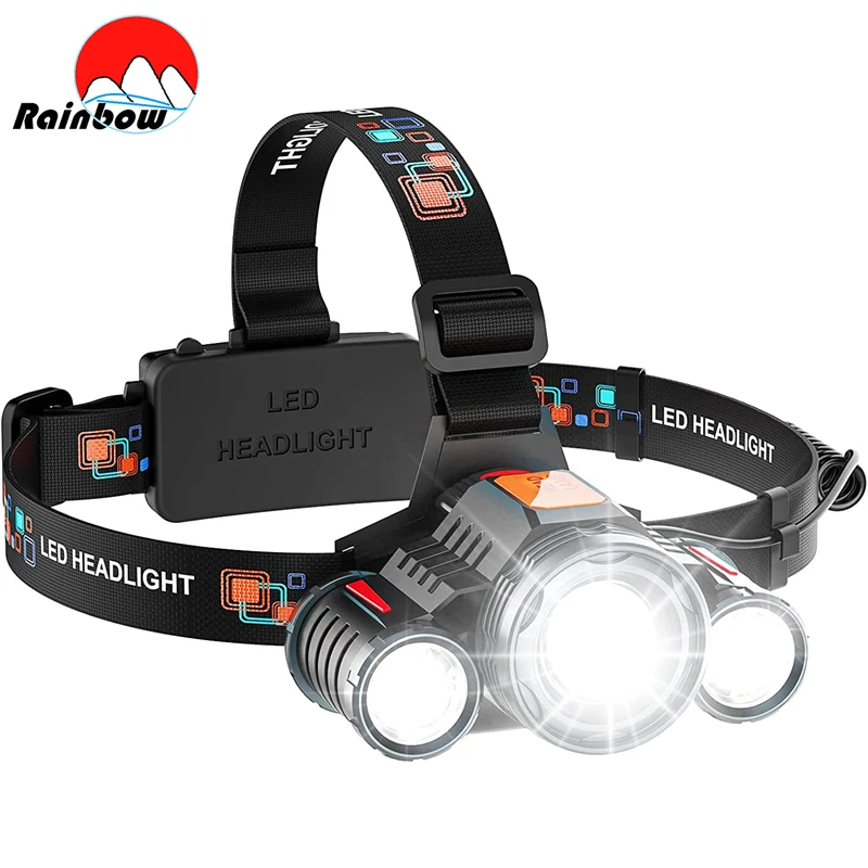 

Powerful T6 LED Headlamp Waterproof Headlight USB Rechargeable 18650 Head Torch Zoomable Lamp Camping Hiking Outdoor Lantern