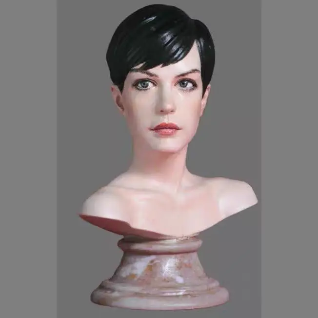 

1/10 Die Cast Resin Figure Model Assembly Kit Short Hair Girl Bust Unpainted Free Shipping