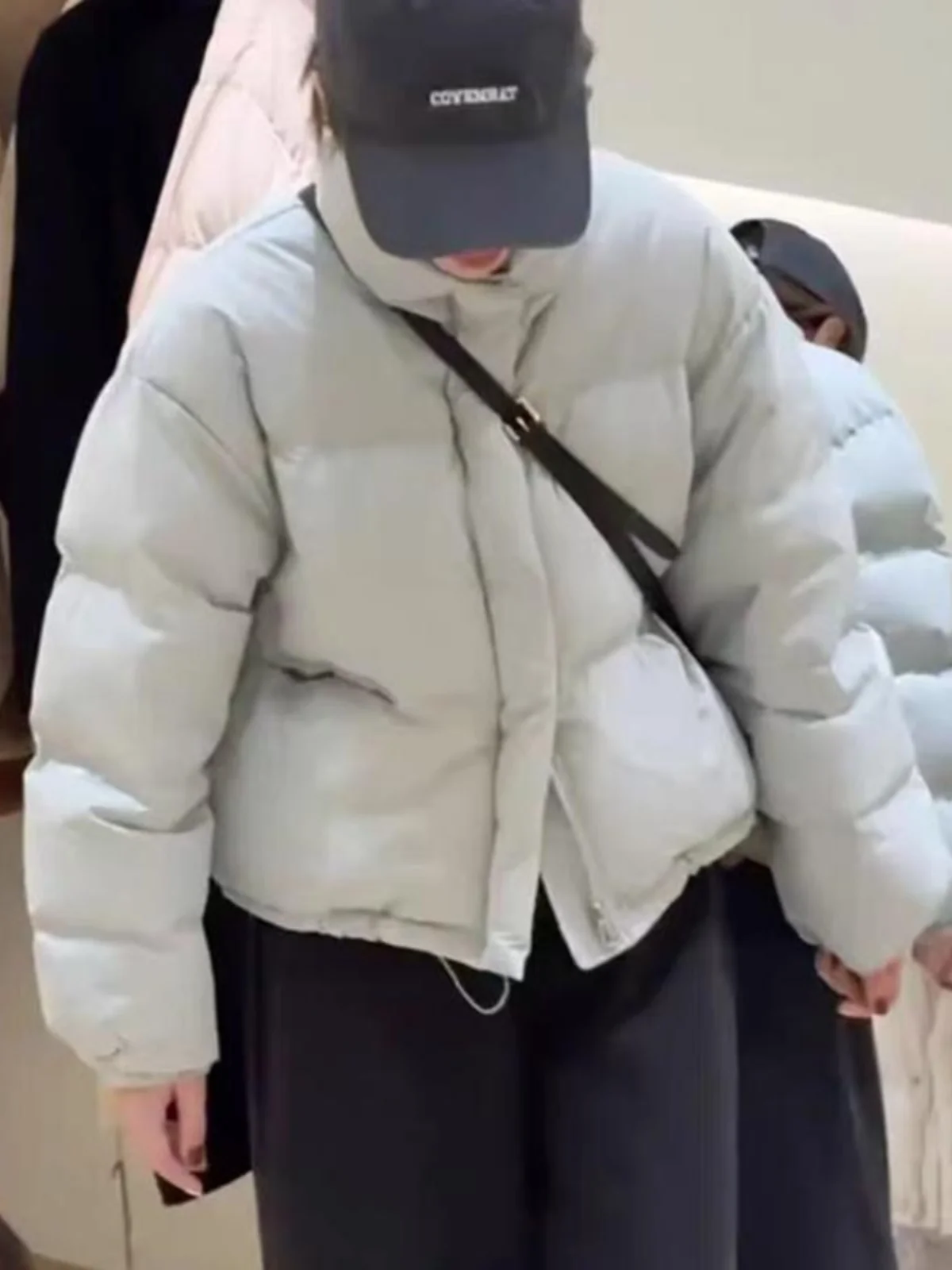 2024 новинка зимы короткий пуховик с воротником-стойкой женский маленький супер