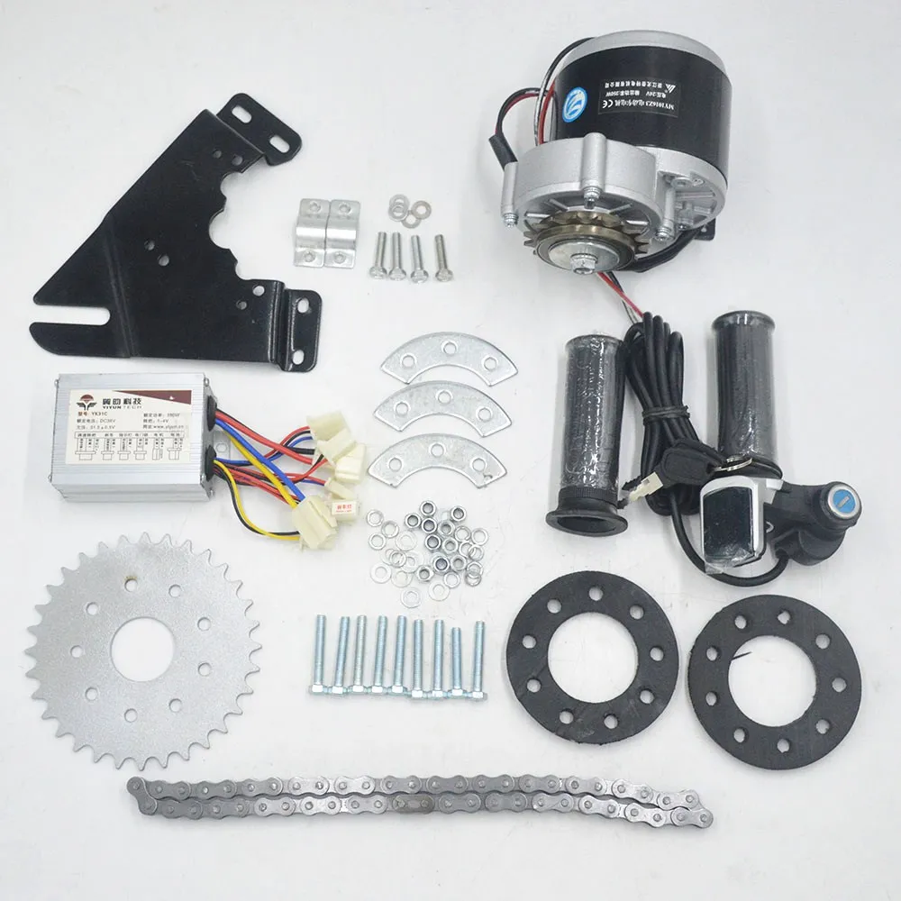 Electric Bike Bicycle Motor 24V 36V 350W Conversion Kit Derailleur Engine Set for Variable Multiple Speed Bicycle