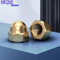 1210pcs din1587 brass cap hex nuts decorative dome head cover semicircle acorn nuts m3 m4 m5 m6 m8 m10 m12 m14 m16 m18 m20
