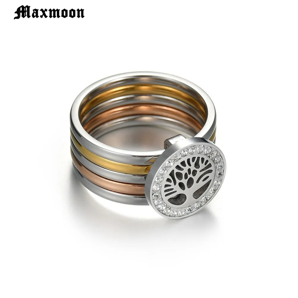 Maxmoon красивое серебряное кольцо Древо жизни полый модный уникальный новый