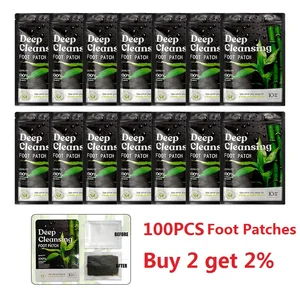 10-50PCS Detox Foot Patches for Stress Relief Deep Sleep Natural Herbal Toxins Cleansing Pad Health 