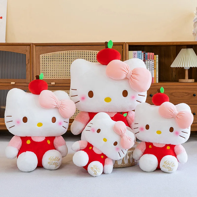 65 см большой размер Sanrio милое яблоко HelloKitty мягкая кукла плюшевые детские уютные