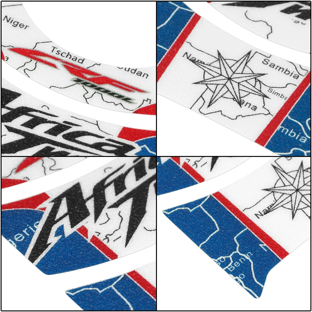 Фото Подходит для Honda Africa Twin 2016-2019, мотоциклетный газовый масляный бак, защитные наклейки, декоративные наклейки из ПВХ №4