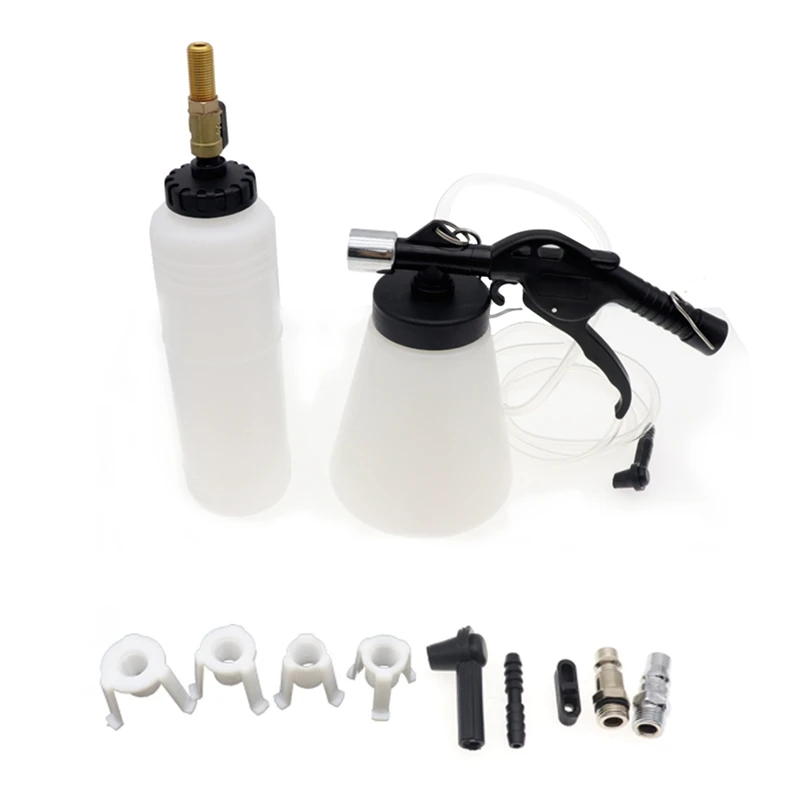 

1Set 1L Capacity Brake Fluid Replacement Tools Car Brake Bleeder Kit Oil Change Pump Oil Change Equipment Kit Plastic