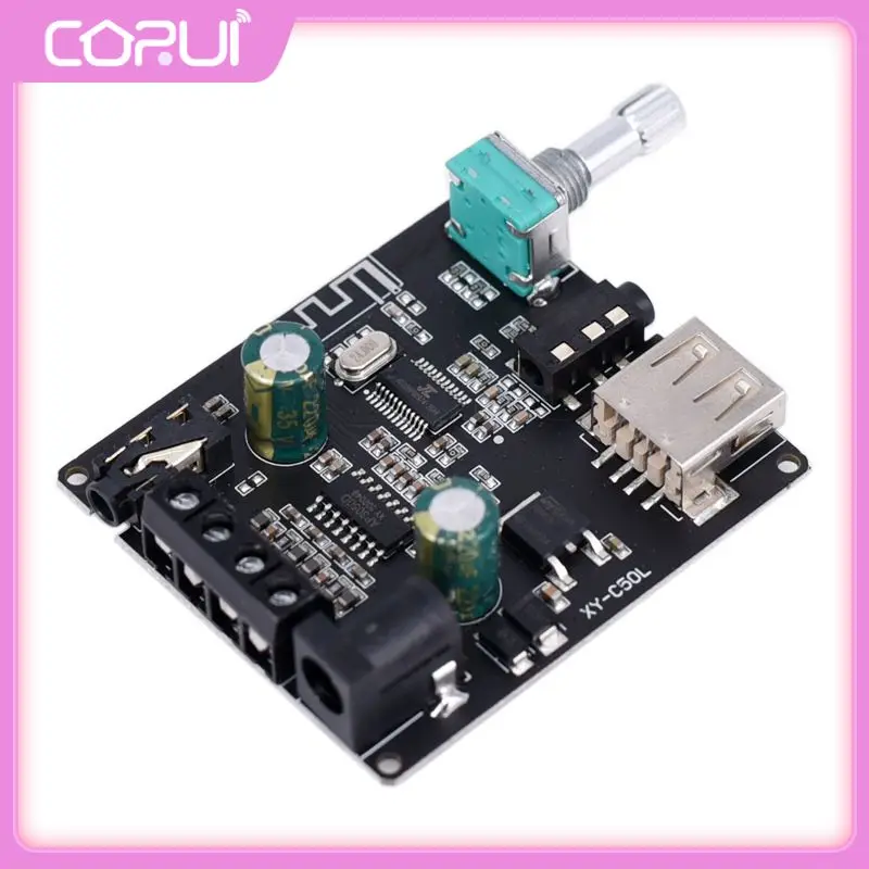 

Dc5-24v Stereo Equalizer Aux Amp Bluetooth5.0 Hifi Sound Power Amplifier Board Stereo Class D Office Accessories 15 M