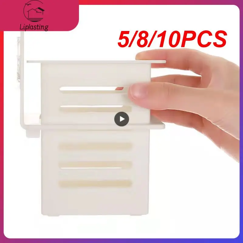 

5/8/10PCS Bathroom Supplies Store Cosmetics Makeup Brushes Daily Necessities Floating Storage Box Toothpaste Toothbrush