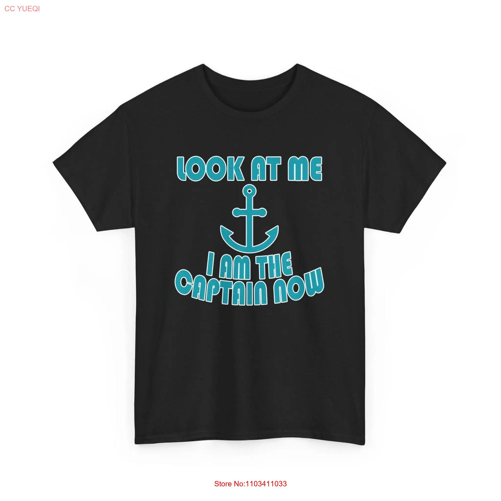 Футболка Look at Me I Am the Captain Now забавный морской юмор любитель лодок моряк морская