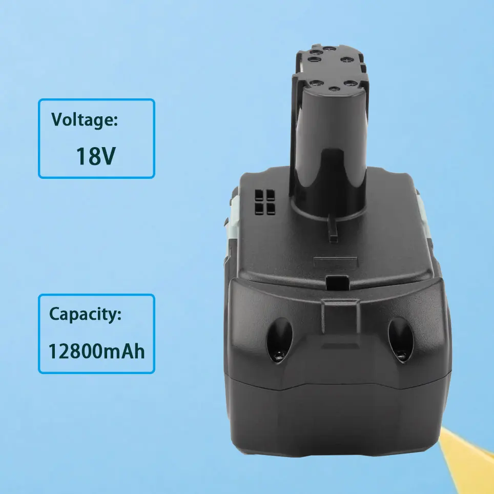 

Литий-ионный аккумулятор 18 в 12800 мАч, совместимый с HITACHI BCL1815 BCL1830 327730 327731, электробеспроводные инструменты