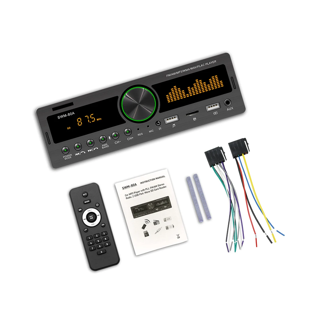 

Automotive MP3 Player Audio Transmitter Multifunctional Voice Frequency Acceptor Multimedia Adapter Media Fitment