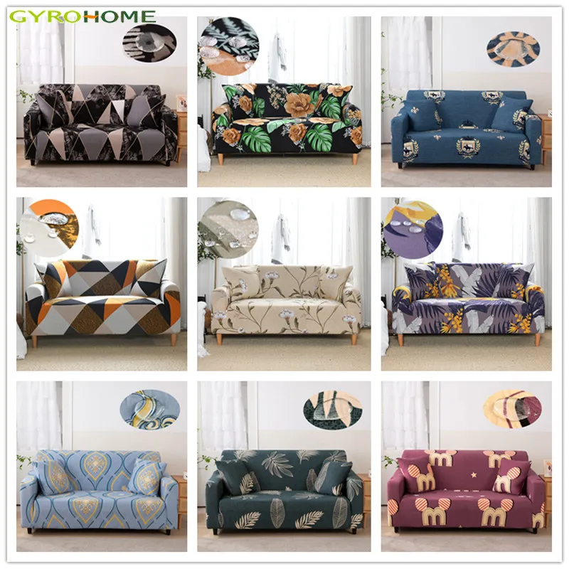 

GY7032 чехол для дивана на 1 /2 /3 /4 места Gyrohome, водонепроницаемый эластичный полноразмерный Универсальный комплект, милый Противоскользящий ком...