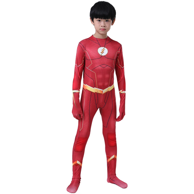 

Red lightning DC Super hero the nightmare befor christmas cosplay costume