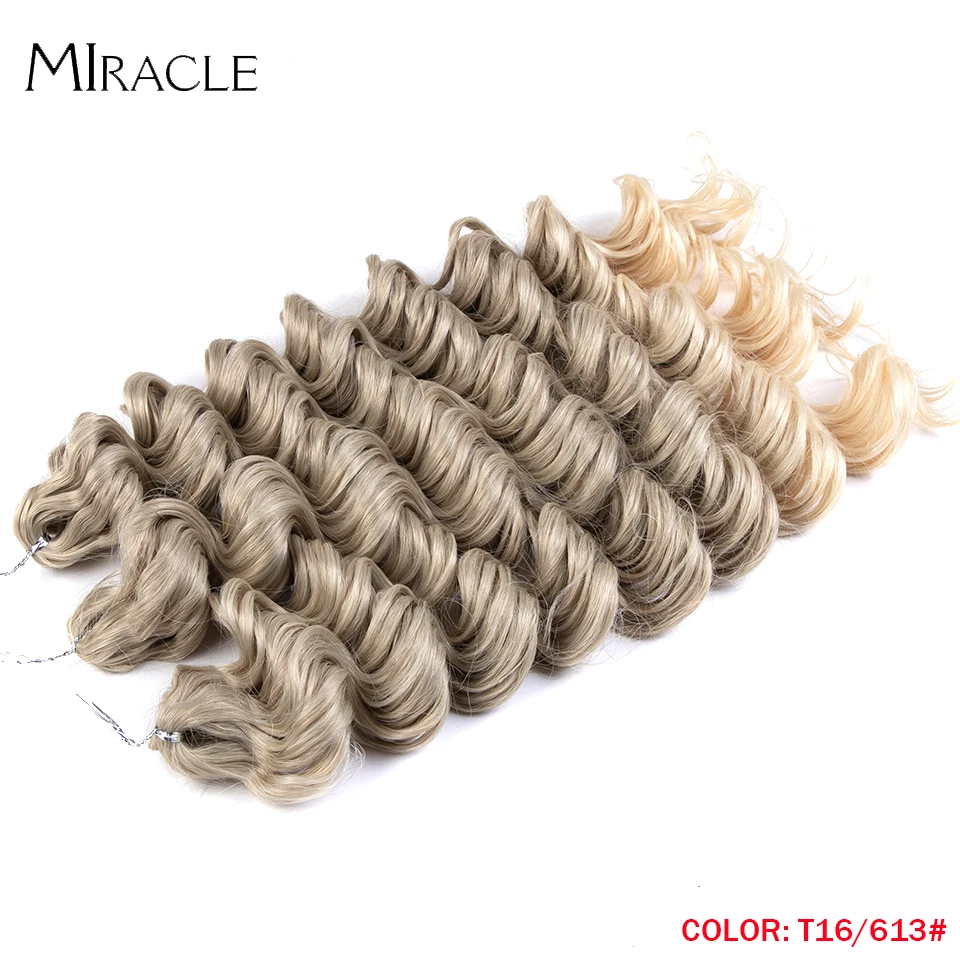 

Deep Wavy Twist Crochet Hair Synthetic Afro Curly Hair Ombre Blonde Hair 24 Inches Crochet Braids 300g Braiding Hair Extensions