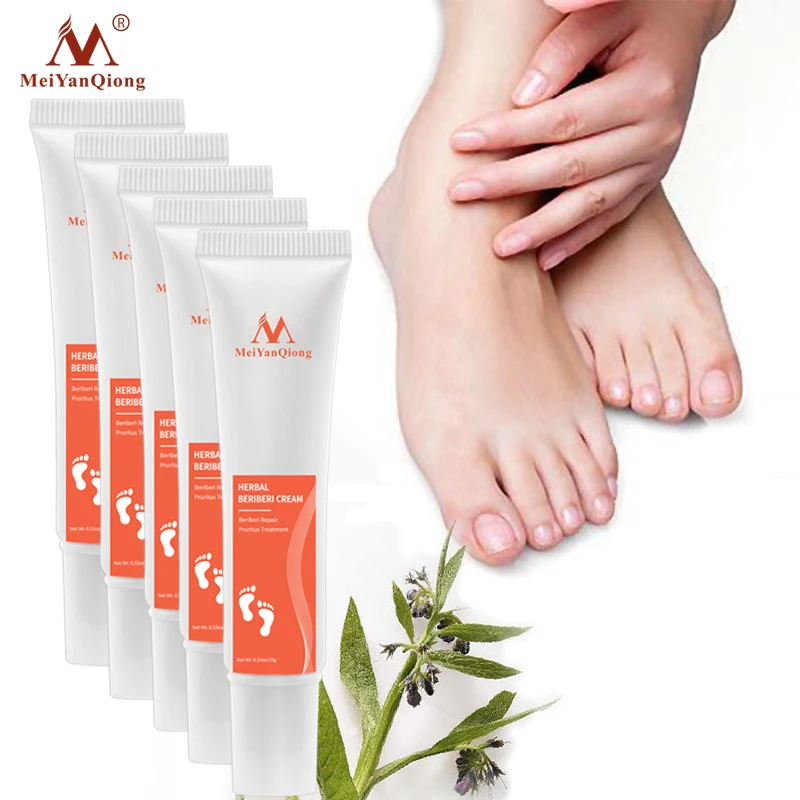 

5PCS Foot Care Cream Foot spa Pedicure Herbal Detox Anti Fungal Infection Onychomycosis Fungus Treatment For legs