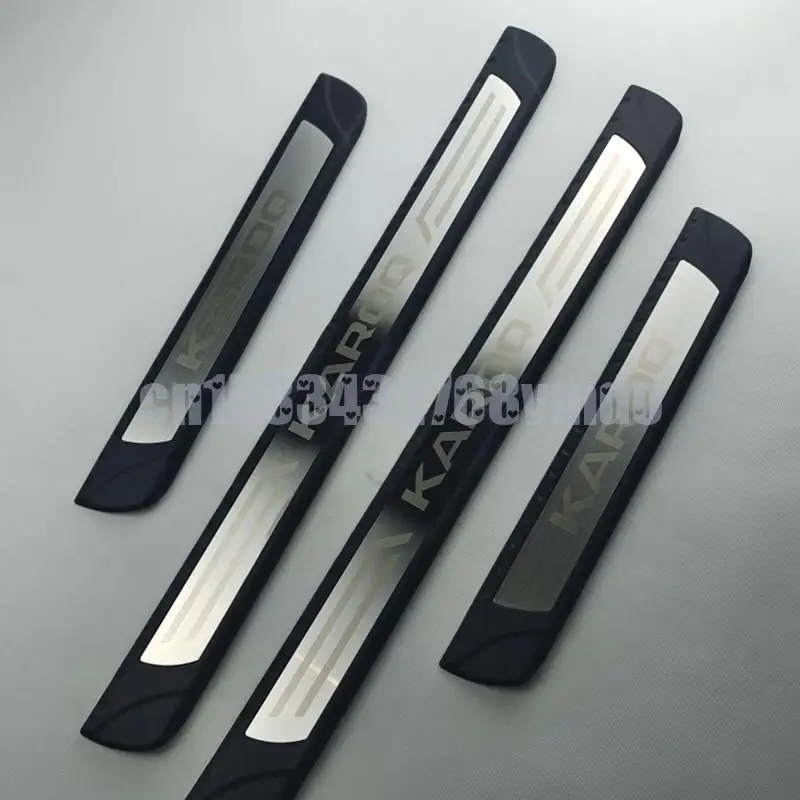 

Аксессуары для Skoda Karoq, Накладка на порог двери автомобиля, Накладка на порог, внешние части для стайлинга автомобиля 2018 2020