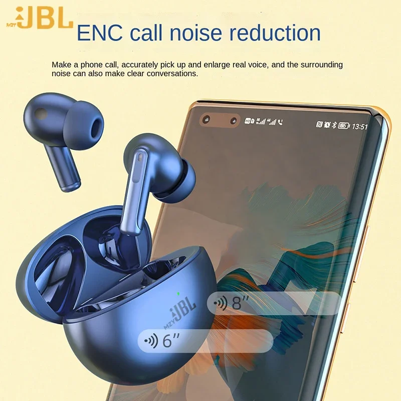 

mzyJBL True Wireless Earbuds IPX5 Waterproof Earphones In-Ear Headphones Built-in Mic ENC Bluetooth Headest With Charging Case
